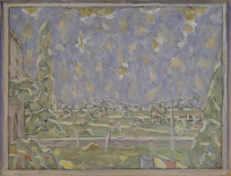 Catalogue raisonné, Hans Seiler, La terrasse(verte et bleue), circa 1980