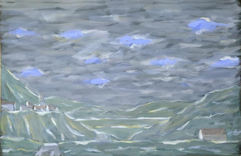Catalogue raisonné, Hans Seiler, Navarre vert au ciel gris, circa 1980
