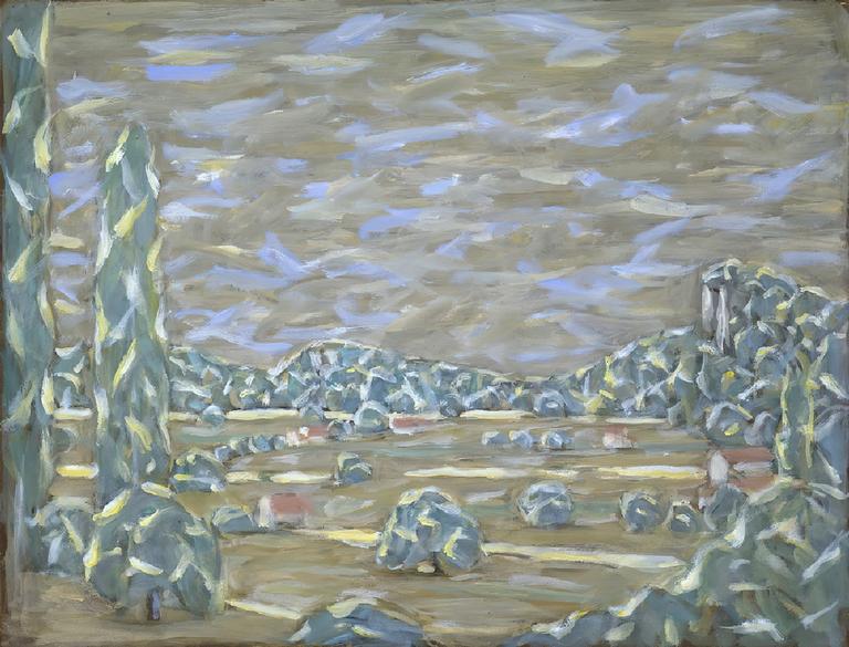 Catalogue raisonné, Hans Seiler, Vallée avec le noyer, circa 1980