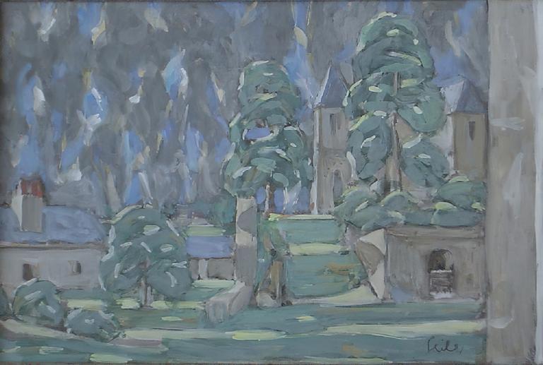 Catalogue raisonné, Hans Seiler, Le chemin du château I, circa 1982