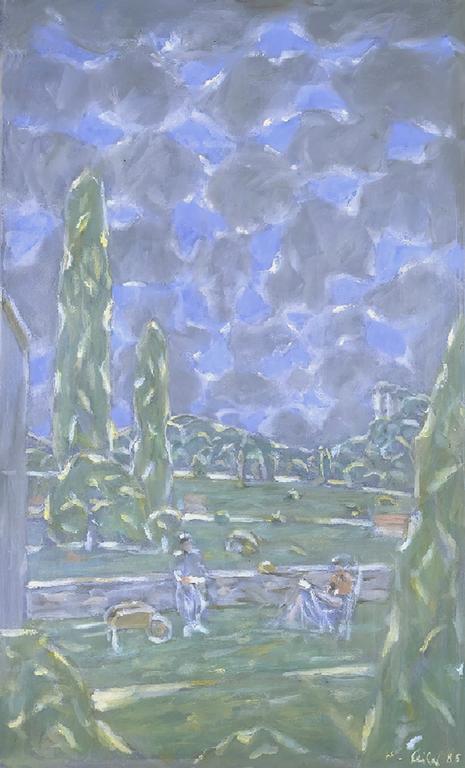 Catalogue raisonné, Hans Seiler, La terrasse bleue, 1985
