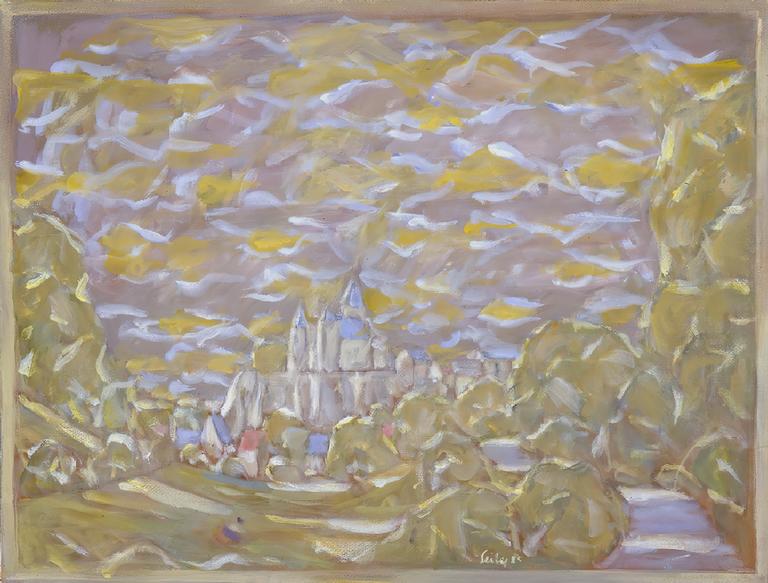 Catalogue raisonné, Hans Seiler, Le château de Fénelon (ocre), 1985