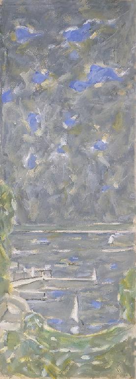 Catalogue raisonné, Hans Seiler, Voiles à Tréboul (ciel gris), circa 1985