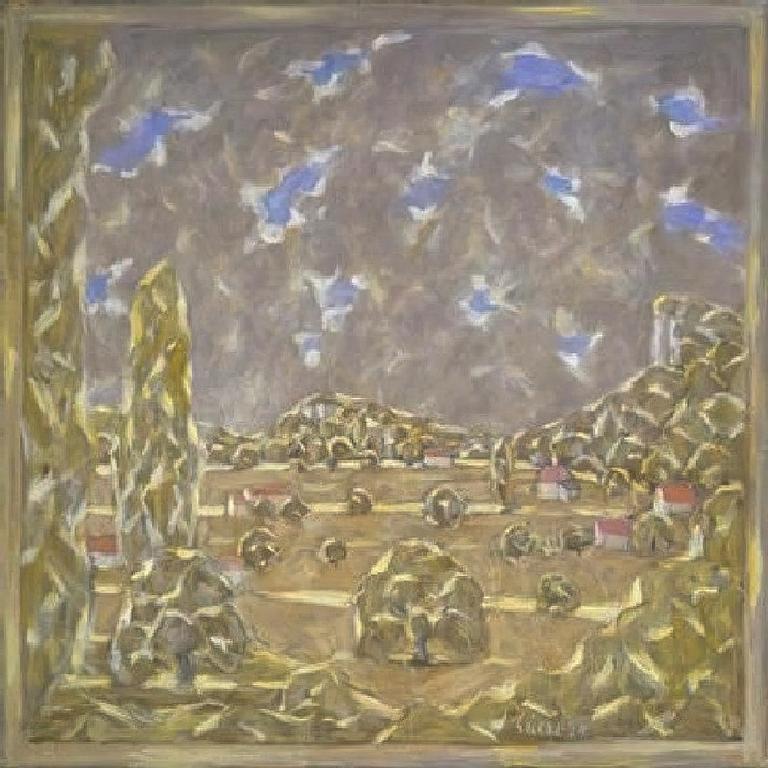 Catalogue raisonné, Hans Seiler, Vue de la terrasse, 1986