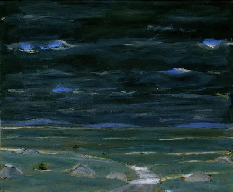 Catalogue raisonné, Hans Seiler, Champs au ciel noir, circa 1986