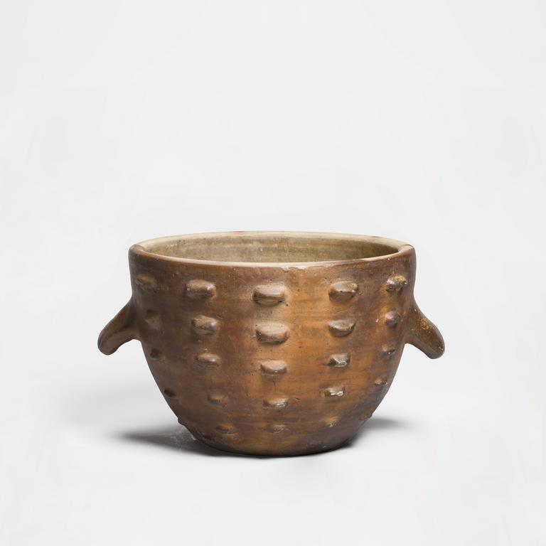 Catalogue raisonné, Jean & Jacqueline Lerat, Jardinière marron n°2 à deux oreillettes, 1957