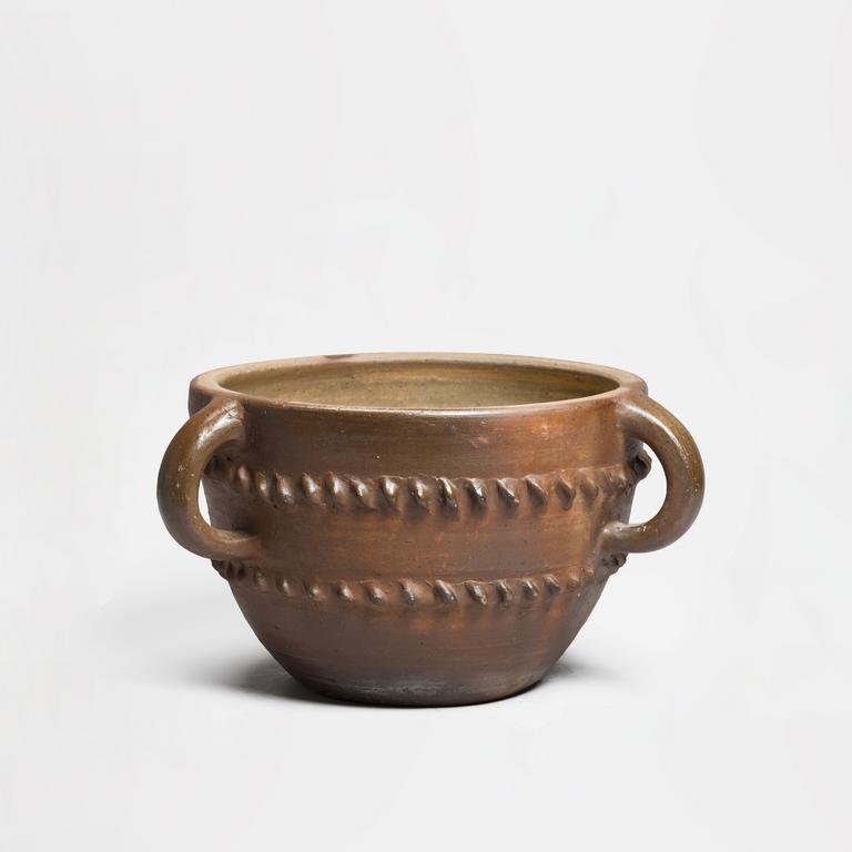 Catalogue raisonné, Jean & Jacqueline Lerat, Jardinière marron à 3 anses, 1957