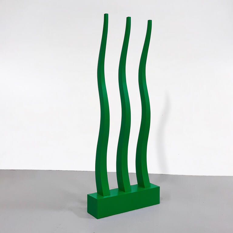 Jean-Paul Thaéron, S.57, Sculpture. 1997. Bois, peinture. 222 x 88 X 25 cm.