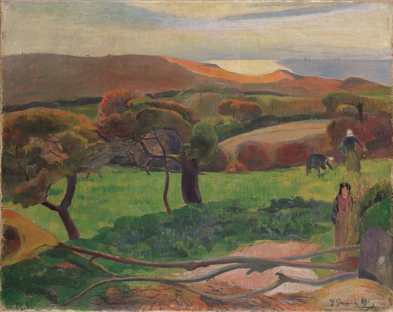Catalogue raisonné, Paul Gauguin, Les Champs au bord de la mer, 1889