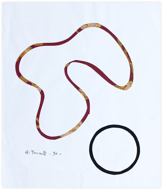 Catalogue raisonné, Henri Foucault, Dessin - collage 1990 (2)