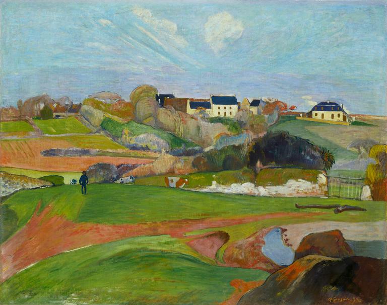 Catalogue raisonné, Paul Gauguin, Champs au Pouldu ou Paysage au Pouldu, 1890