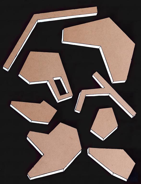 Catalogue raisonné, Henri Foucault, Huit reliefs possibles 2 - 1993