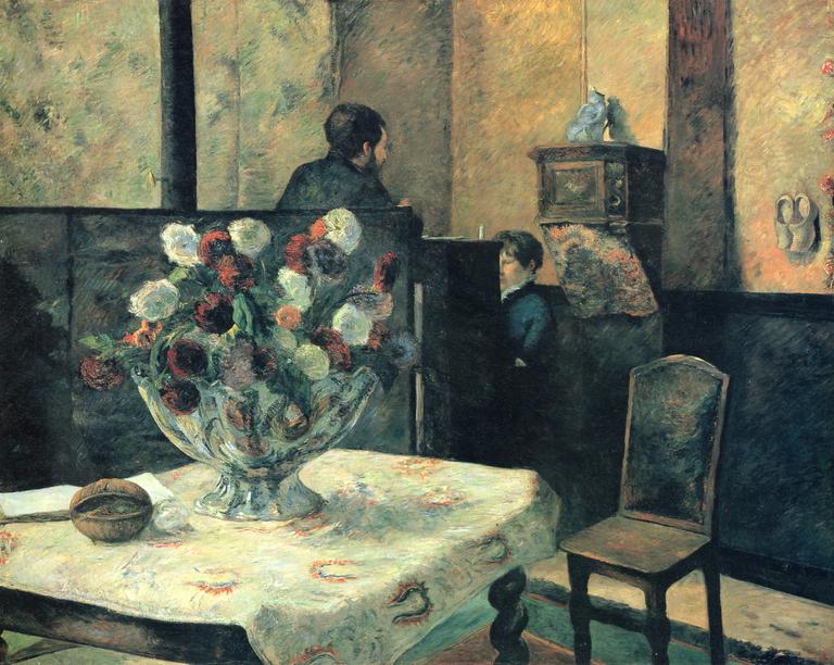 Catalogue raisonné, Paul Gauguin, Intérieur du peintre à Paris, rue Carcel, 1881