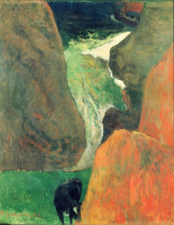 Catalogue raisonné, Paul Gauguin, Marine avec vache ou Au-dessus du gouffre, 1888