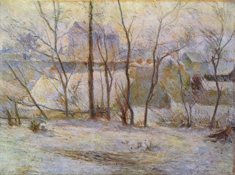 Catalogue raisonné, Paul Gauguin, La Neige à Vaugirard I ou Jardin sous la neige II, 1879