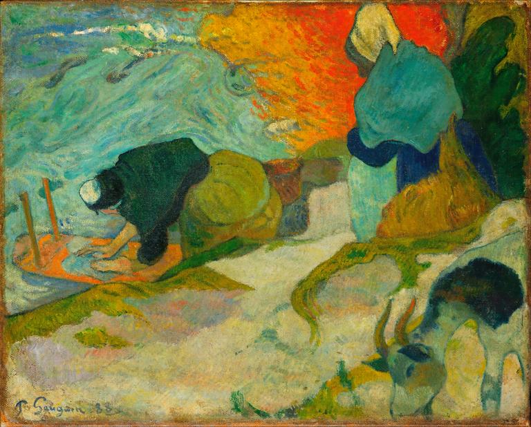 Catalogue raisonné, Paul Gauguin, Les Lavandières à Arles II, 1888