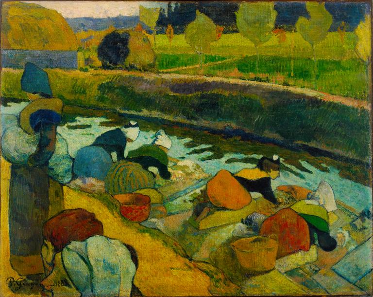 Catalogue raisonné, Paul Gauguin, Les Lavandières à Arles I, 1888