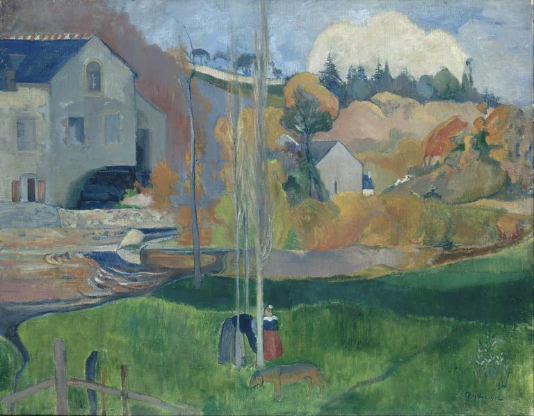Catalogue raisonné, Paul Gauguin, Paysage de Bretagne. Le moulin David, 1894