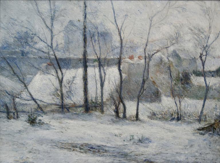 Catalogue raisonné, Paul Gauguin, La Neige à Vaugirard II ou Jardin sous la neige I, 1879