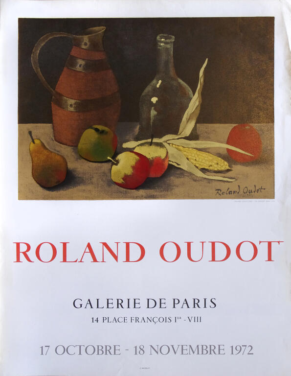 Affiche pour l'exposition de Roland Oudot à la Galerie de Paris, 1972