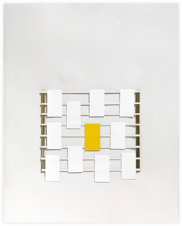 Catalogue raisonné, Albert Chubac, Collage à la grille et lamelle blanches