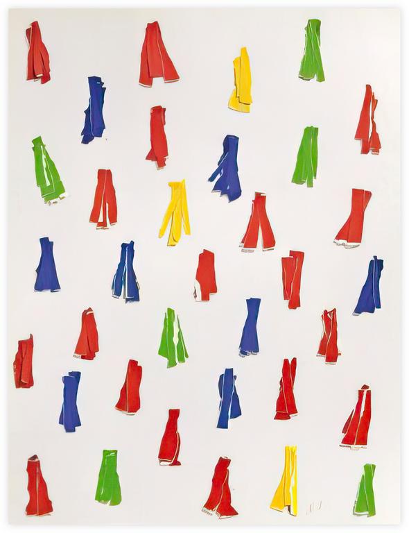 Catalogue raisonné, Albert Chubac, Collage aux papiers multicolores