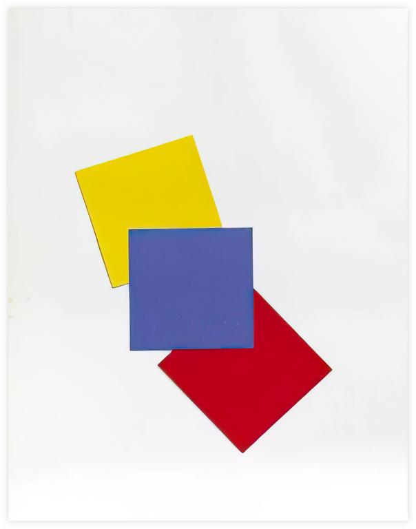 Catalogue raisonné, Albert Chubac, Collage géométrique au carré bleu superposé