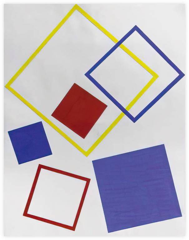Catalogue raisonné, Albert Chubac, Collage géométrique aux carrés évidés ou pleins