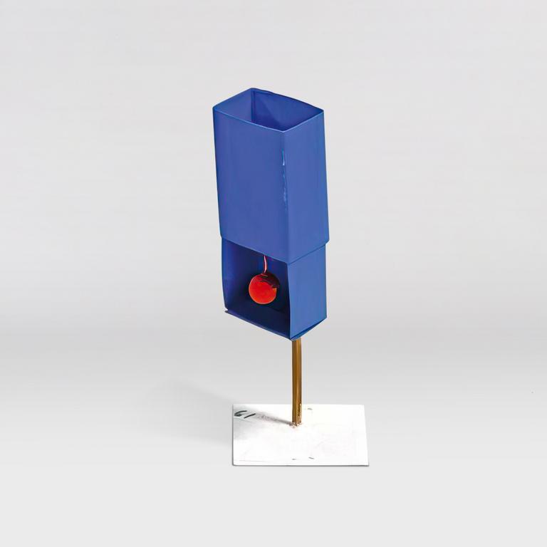 Catalogue raisonné, Albert Chubac, Maquette boîte d'allumettes bleue à la sphère rouge