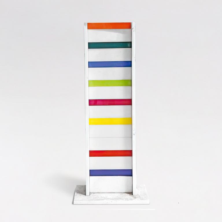 Catalogue raisonné, Albert Chubac, Colonne en plexiglas multicolore, 1979