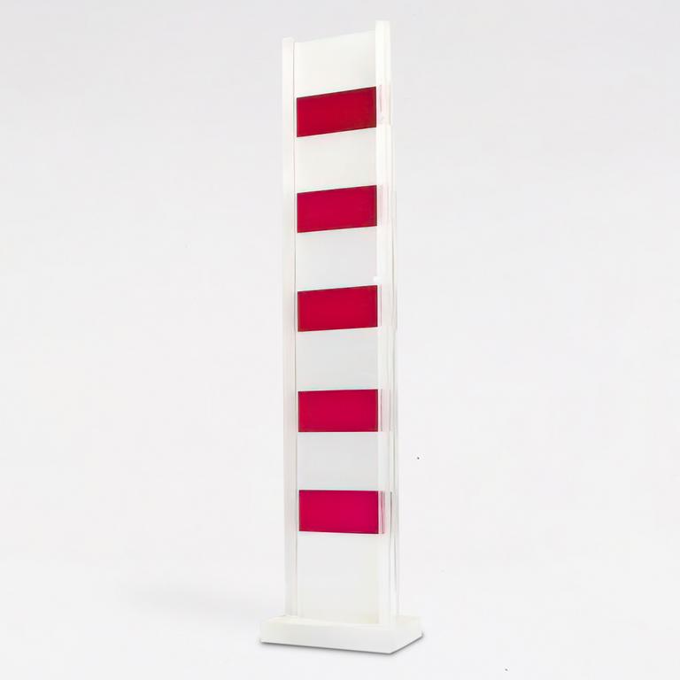 Catalogue raisonné, Albert Chubac, Colonne en plexiglas en rouge et blanc