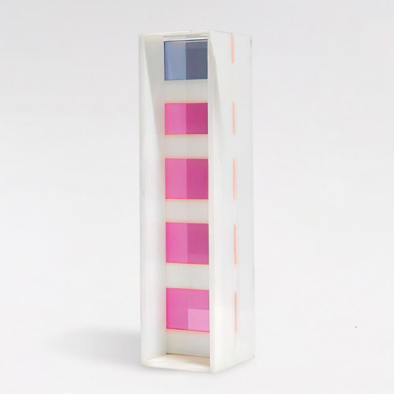 Catalogue raisonné, Albert Chubac, Colonne en plexiglas rose et bleue
