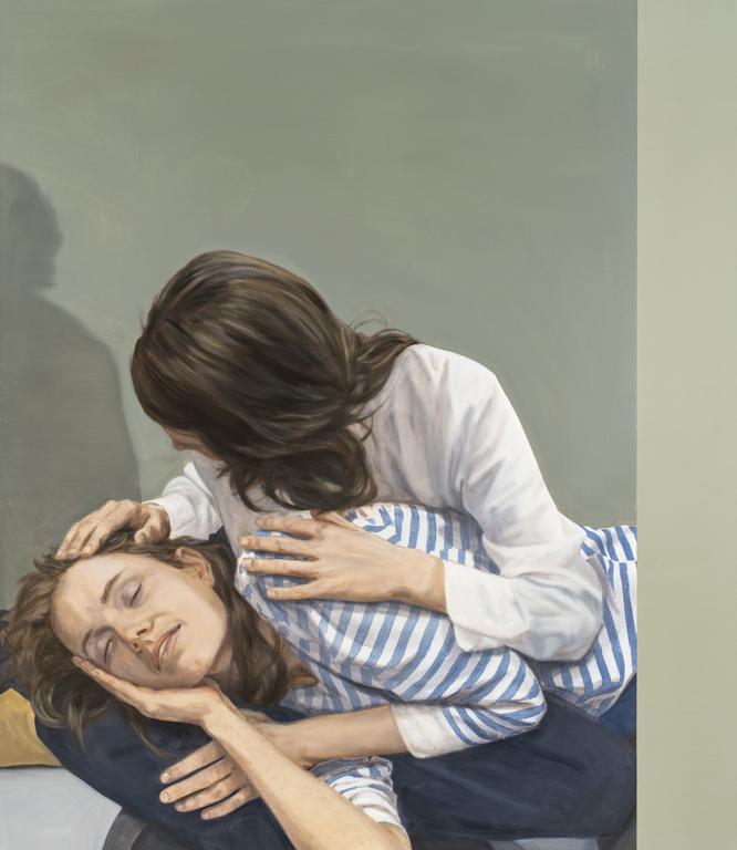 Tim Eitel, Untitled, 2021, huile sur toile, 115 x 100 cm. Courtesy de l'artiste et de la Galerie Jousse Entreprise, Paris. 