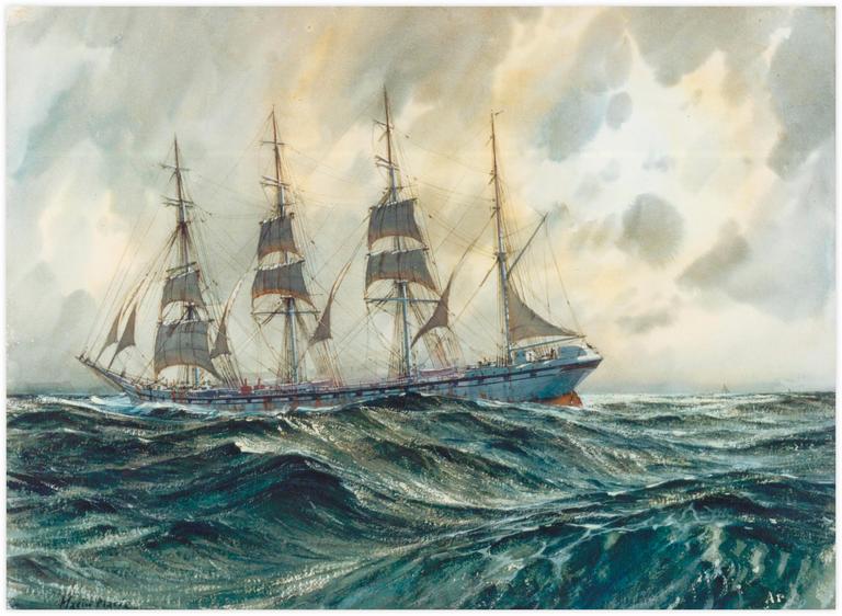 Catalogue raisonné, Marin Marie, Quatre-mâts barque Hélène