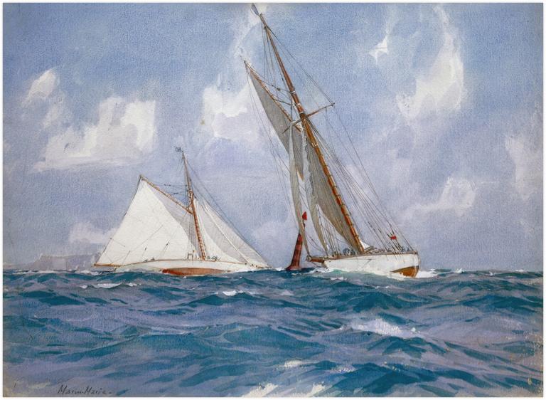 Catalogue raisonné, Marin Marie, Régate : Passage de la bouée