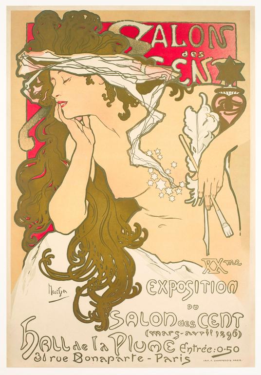 Affiche du Salon des Cent, Alphonse Mucha