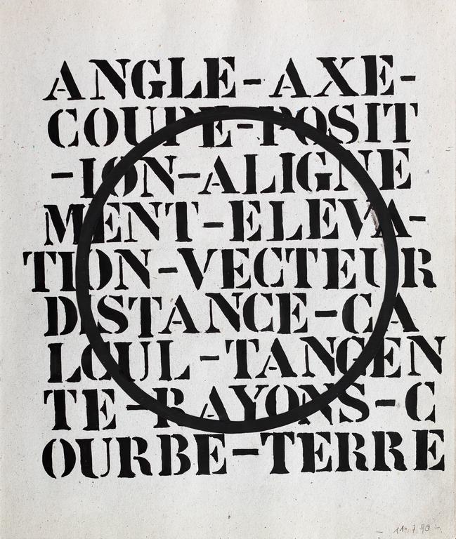 Catalogue raisonné, Henri Foucault, Dessin Angle - 1990