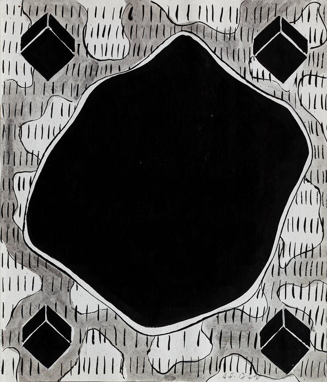 Catalogue raisonné, Henri Foucault, Dessin U - 1990
