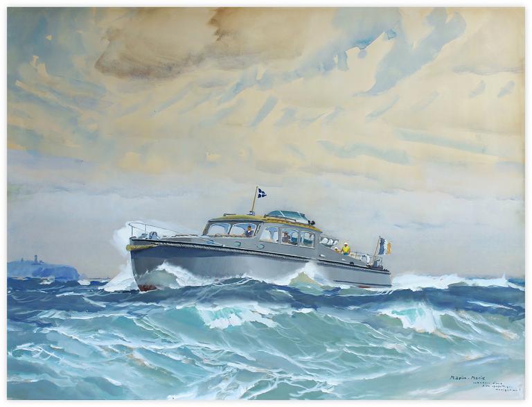 Catalogue raisonné, Marin Marie, Vedette au large du Cap Fréhel