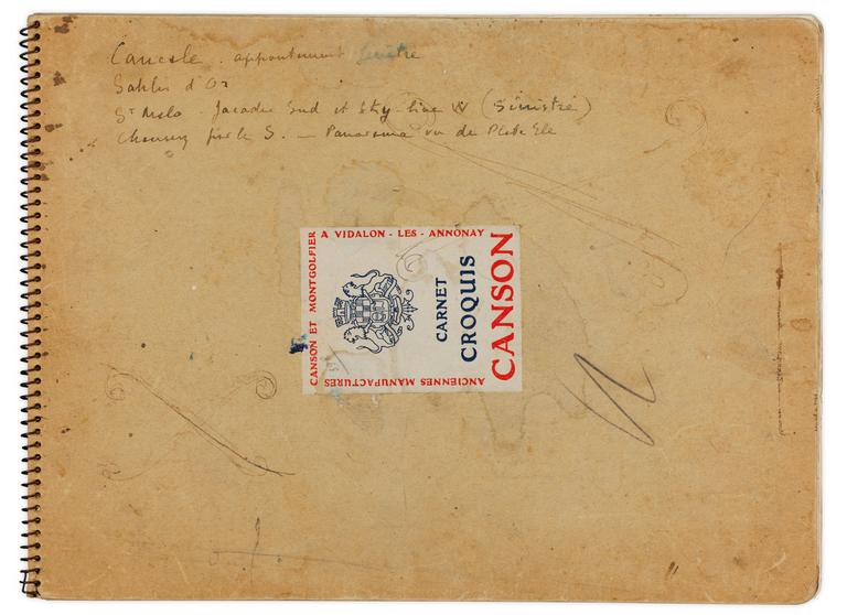 Catalogue raisonné, Marin Marie, Carnet à dessins Cancale, Saint-Malo, Chausey