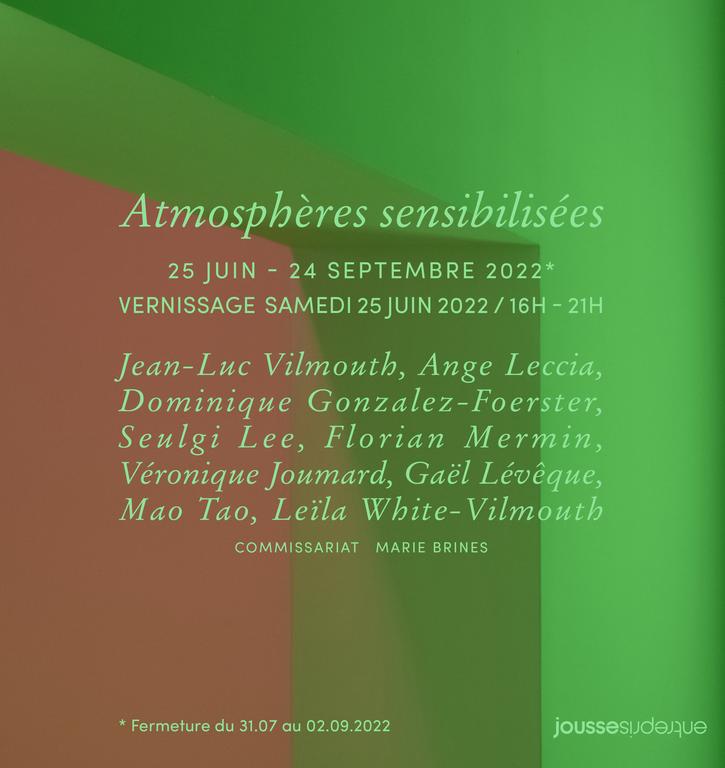 Atmospheres sensibilisées- galerie Jousse-Entreprise