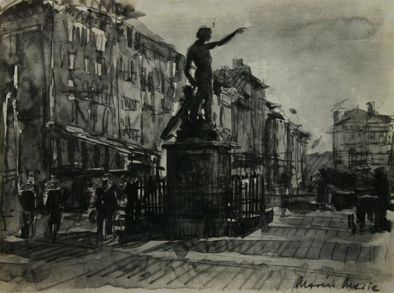 Catalogue raisonné, Marin Marie, La Statue de Cuverville sur le port de Toulon