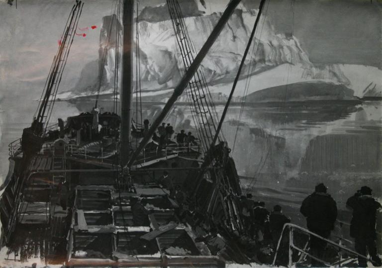 Catalogue raisonné, Marin Marie, L'Iceberg vu d'un chalutier