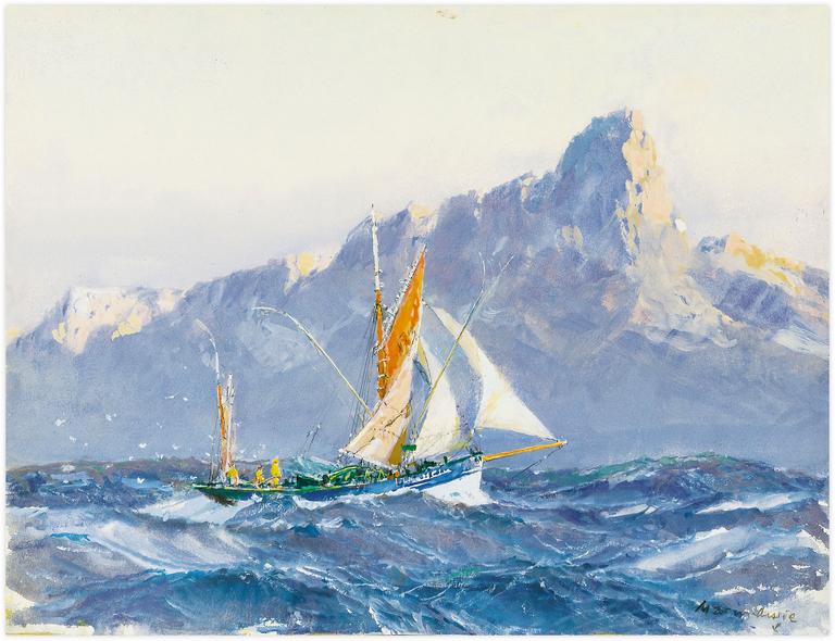 Catalogue raisonné, Marin Marie, Thonier camarétois aux Açores