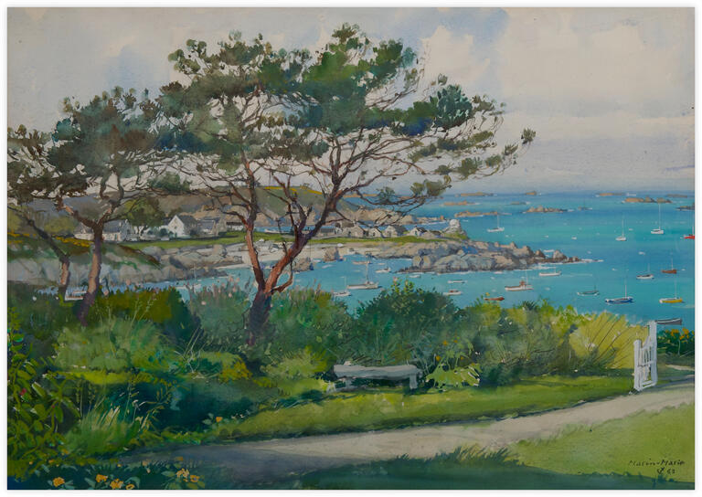 Marin Marie, Vue depuis le jardin, 1963