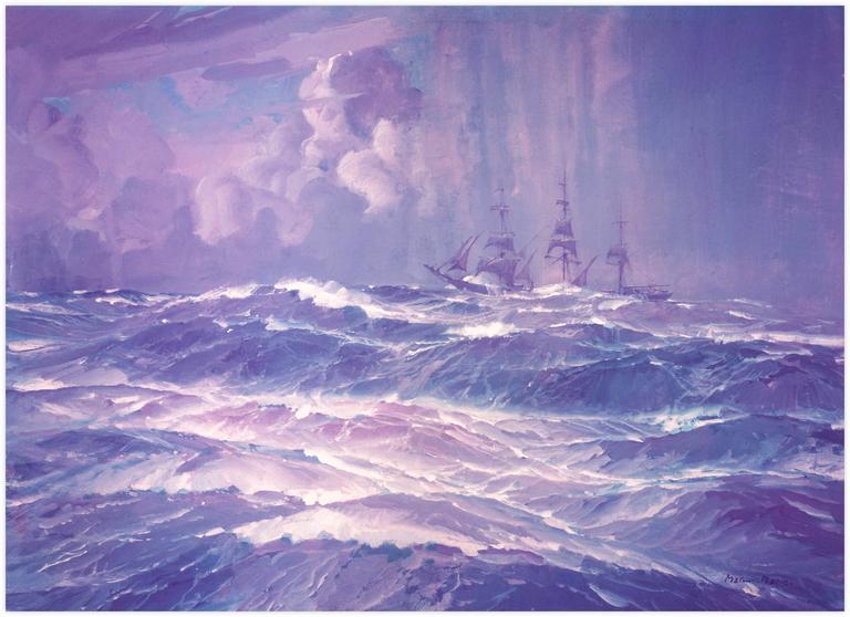 Catalogue raisonné, Marin Marie, Sans titre (Trois-mâts dans la tempête)