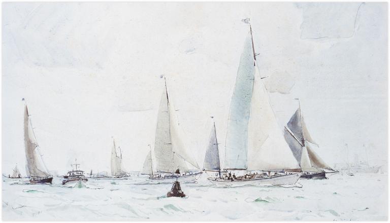 Catalogue raisonné, Marin Marie, Régate à Douarnenez