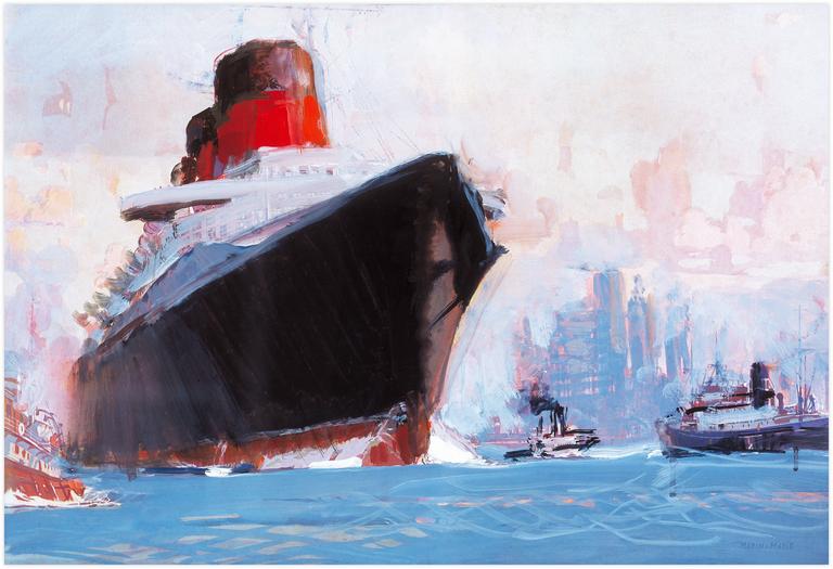 Catalogue raisonné, Marin Marie, Le Normandie à New York