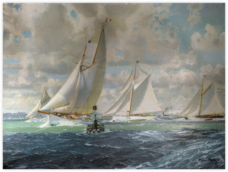 Marin Marie, Régates de Cowes 1930-1960