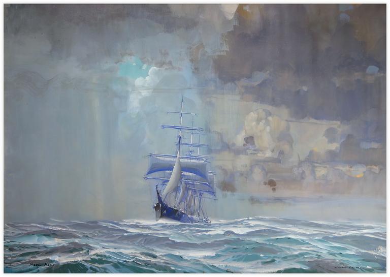 Catalogue raisonné, Marin Marie, Sans titre (voilier bleu)
